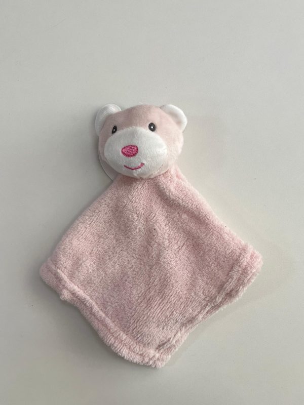 Naninha Microfibra Urso Rosa