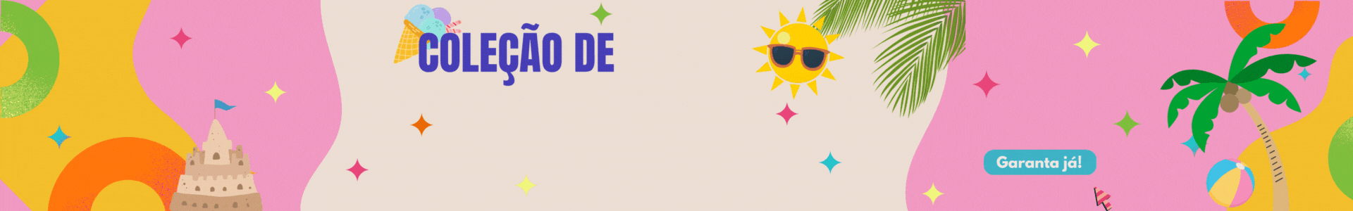 Banner para site colorido promoção e oferta de loja de roupa