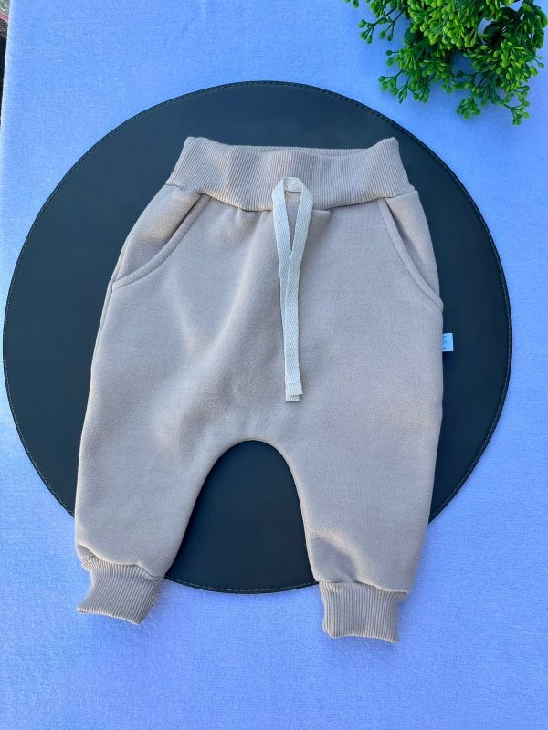 Calça de Moletom Avulso - Bege