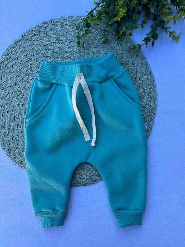 Calça de Moletom Avulso -  Verde Agua