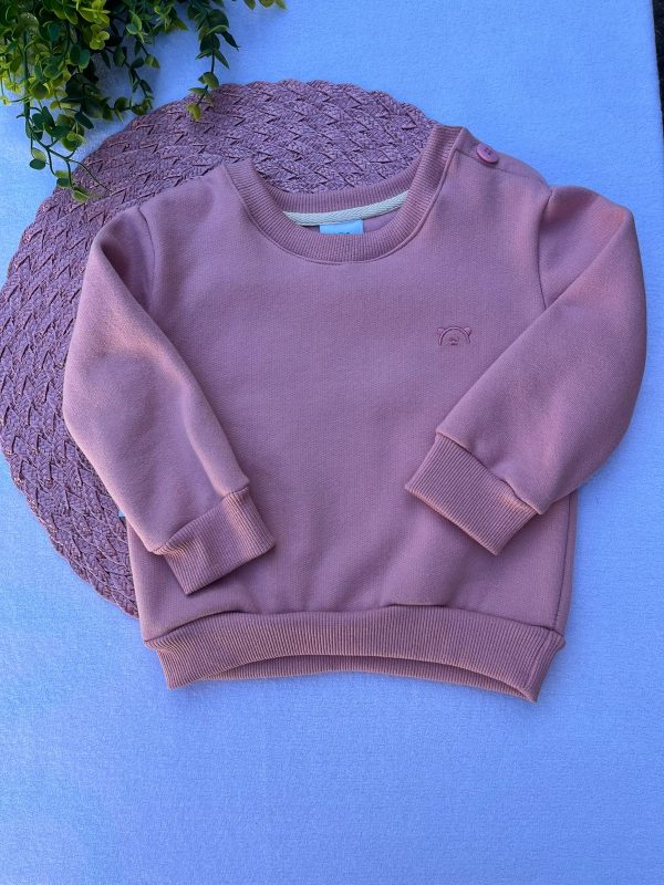 Blusa de Moletom Avulso - Rosa