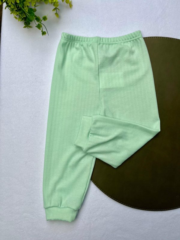 Calça Canelada Avulsa Lisa - Verde