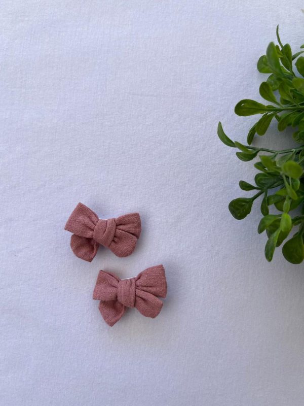 Laco de Cabelo com 2 unidades Tecido PP - Rose