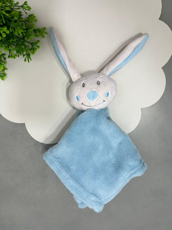 Naninha Microfibra Coelho Orelha Azul