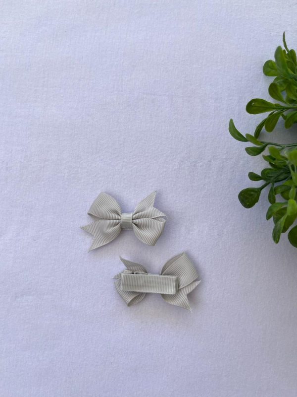 Par de Laco de Cabelo  Gorgurao PP - Cinza