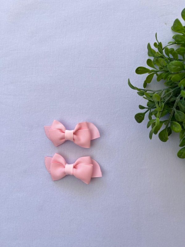 Laço de Cabelo Lulu com 2 Unidades - Rosa Claro