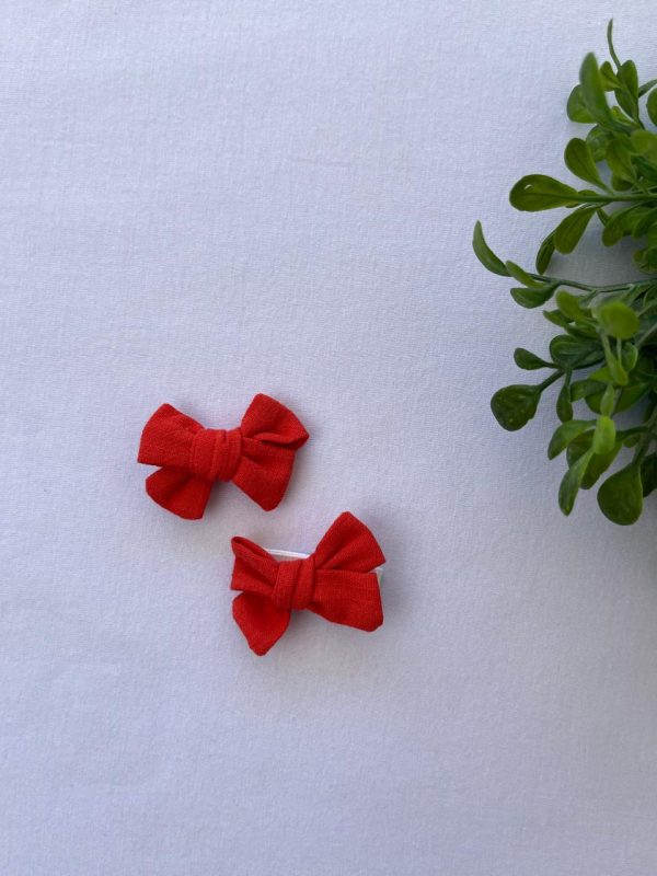 Laco de Cabelo com 2 unidades Tecido PP - Terracota