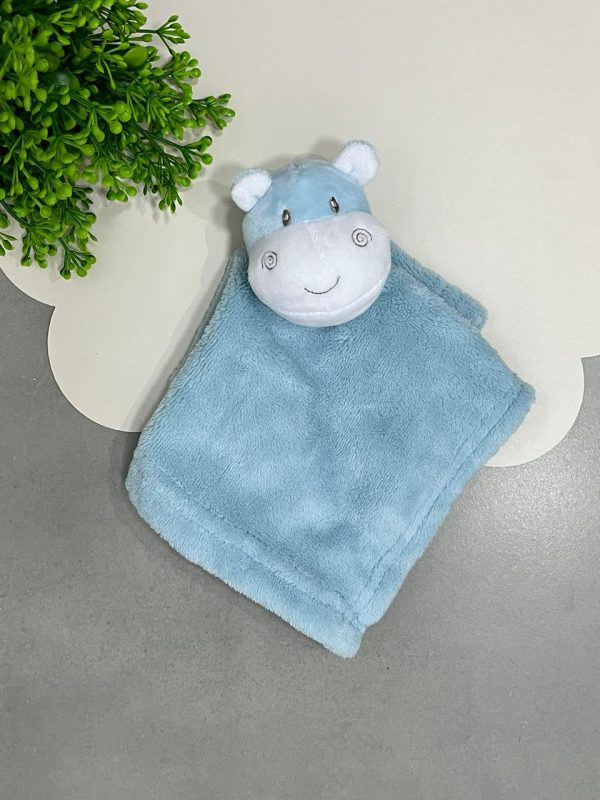 Naninha Microfibra Hipopótamo Azul