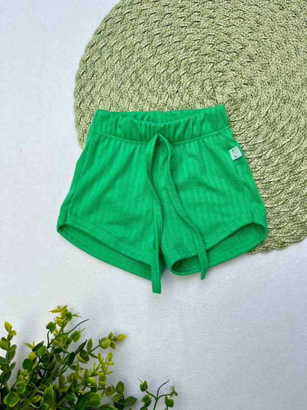 Bermuda Avulsa Canelada  - Verde
