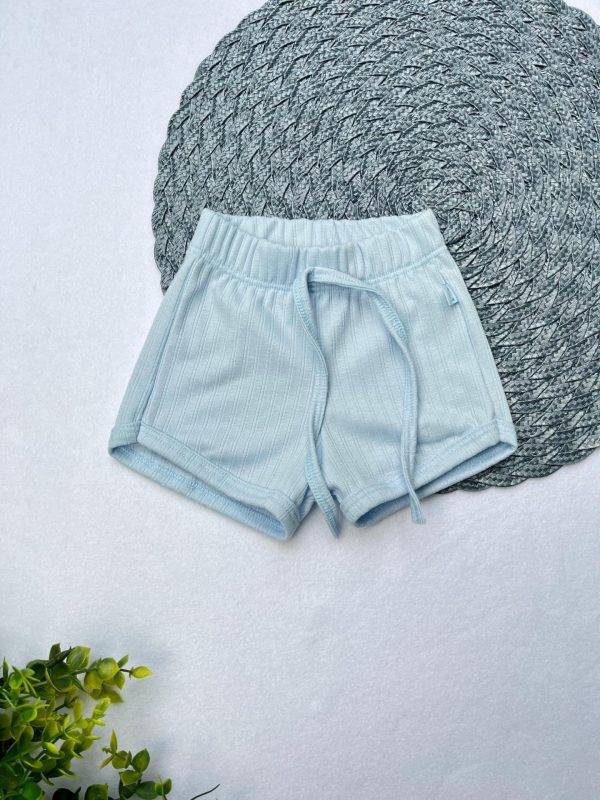 Bermuda Avulsa Canelada  - Azul