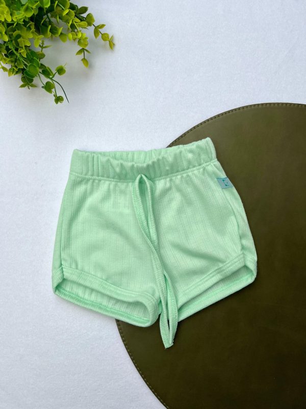 Bermuda Avulsa Canelada  - Verde Claro