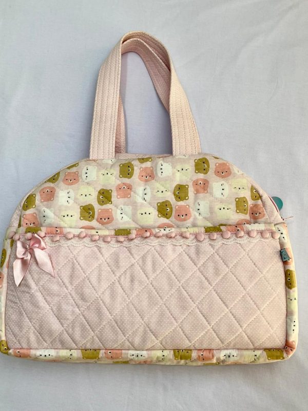 Bolsa de Passeio Pequena Ursos Rosa