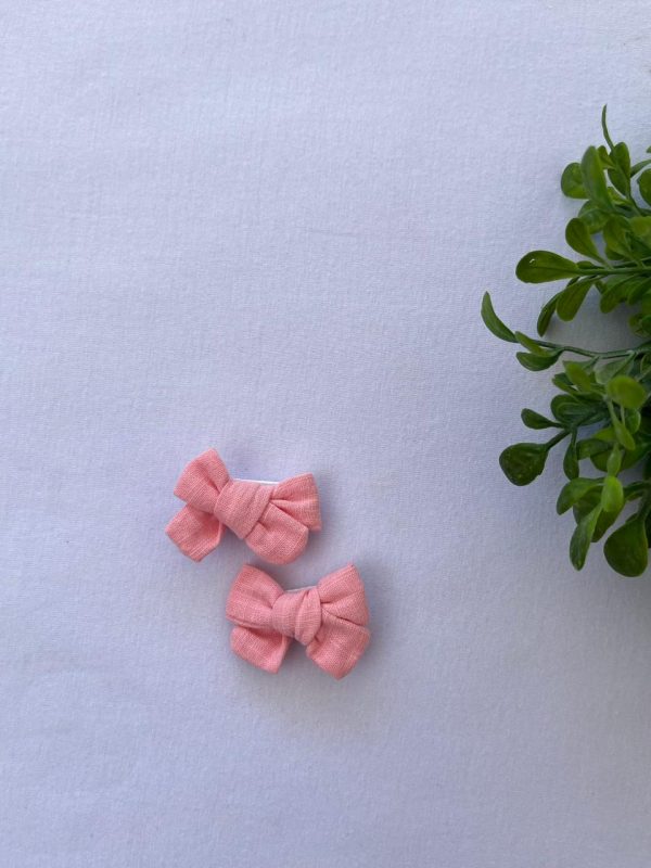 Laco de Cabelo com 2 unidades Tecido PP - Rosa