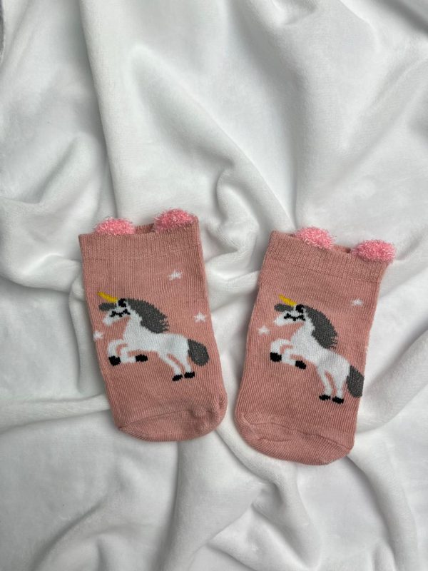 Meia para Bebê Rosa - Unicórnio