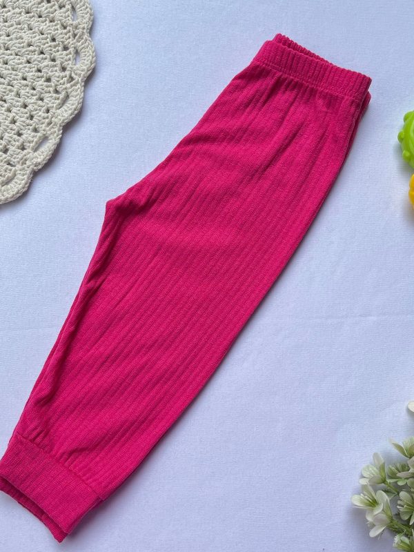 Calça Canelada Avulsa  - Pink